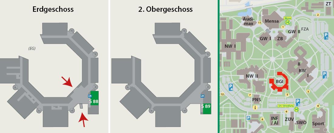 Campusplan - Gebäude BGI